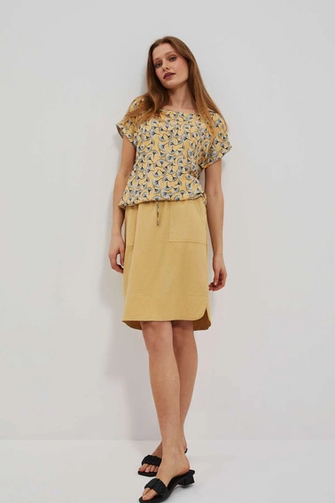 Koszula z printem herbaciana