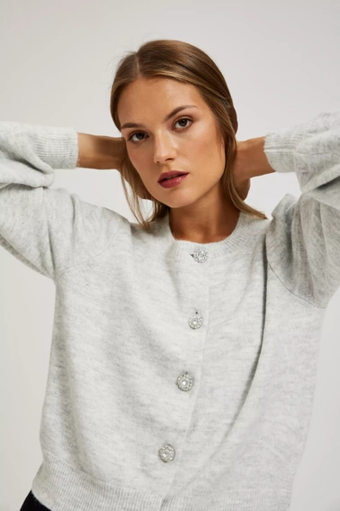 Kardigan z ozdobnymi guzikami