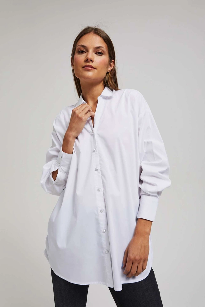 Koszula oversize z ozdobnymi guzikami