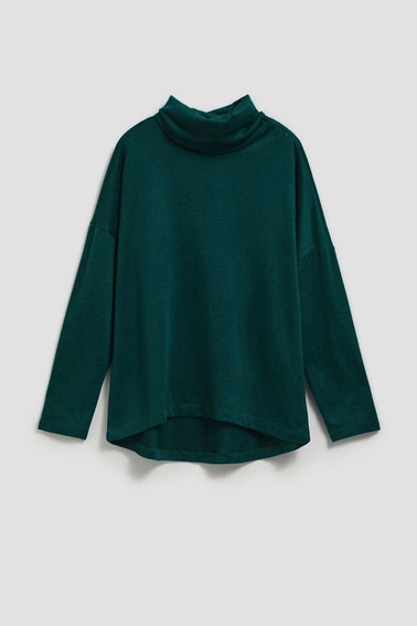 Bluzka z luźnym golfem