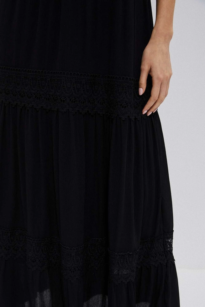 Gładka sukienka z wiskozy