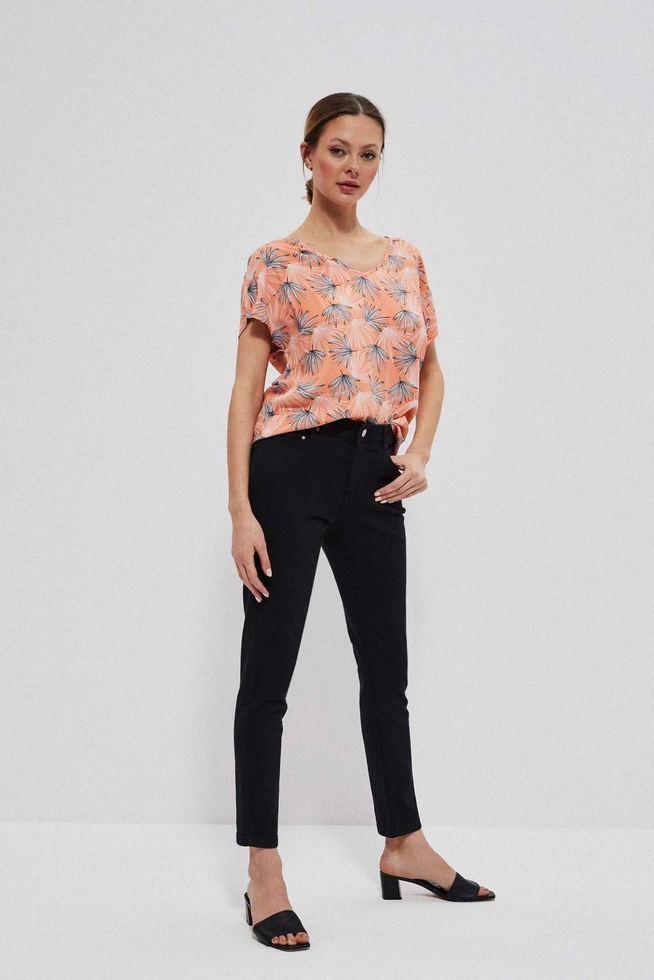 Koszula z wiskozy z odkrytymi plecami