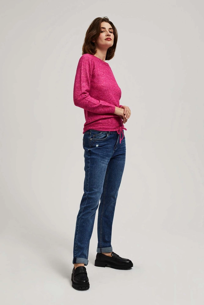 Jeansy boyfriend granatowe