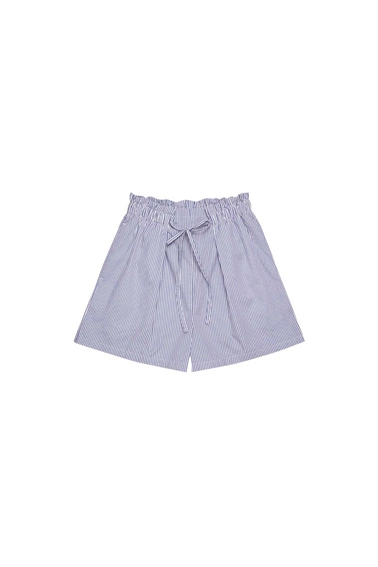 Bawełniane szorty w paski biało niebieskie