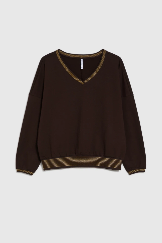 Bawełniana bluza brązowa