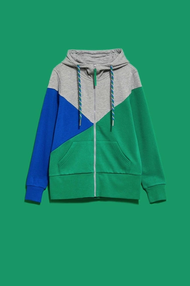 Bluza z kapturem zielona