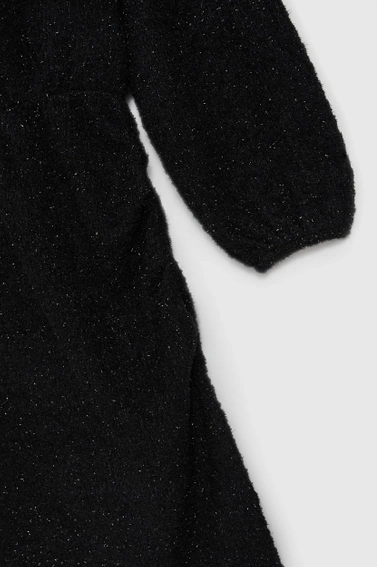 Sukienka z metaliczną nitką czarna