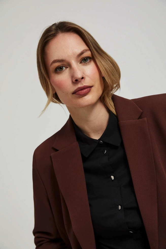 Jednorzędowa marynarka z rekawami 3/4