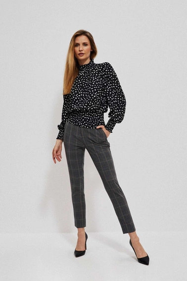 Koszula z printem i bufiastymi rękawami