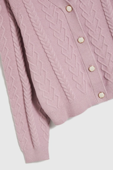 Kardigan różowy