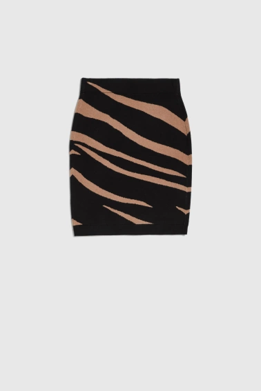 Spódnica z dzianiny czarna