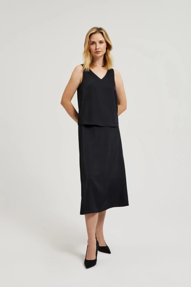 Trapezowa spódnica czarna 