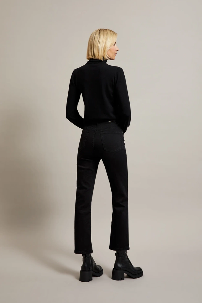 Jeansy z prostą nogawką czarne