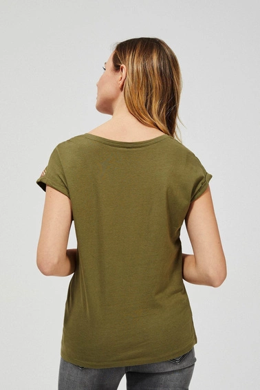 Bluzka z błyszczącym nadrukiem