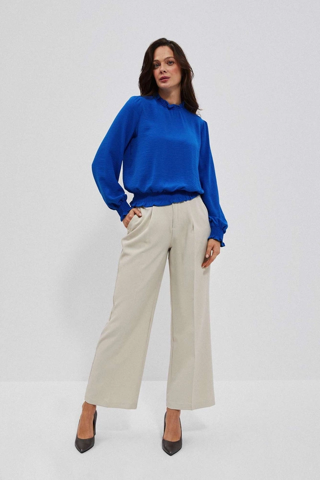 Gładka koszula niebieska