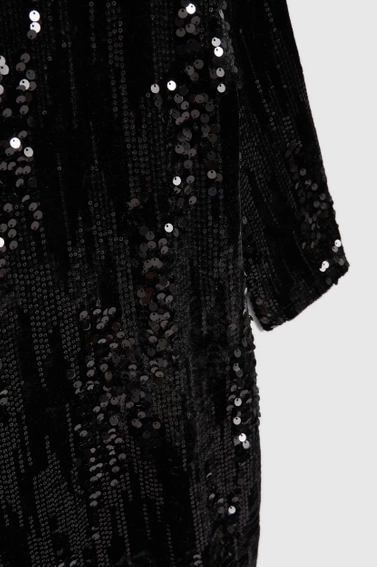 Sukienka z cekinami czarna 