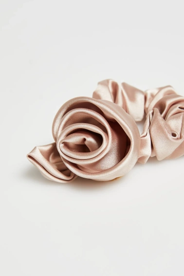 Gumka do włosów z różą 