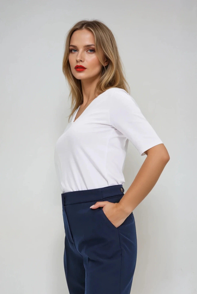 Bawełniana bluzka biała