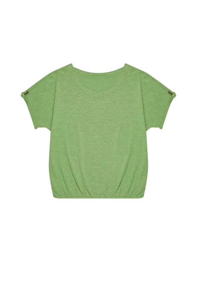 Bawełniana bluzka malahitowa