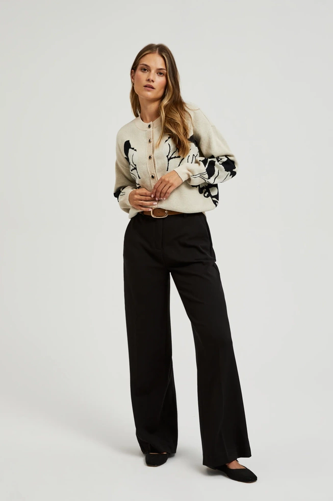 Spodnie z szerokimi nogawkami czarne