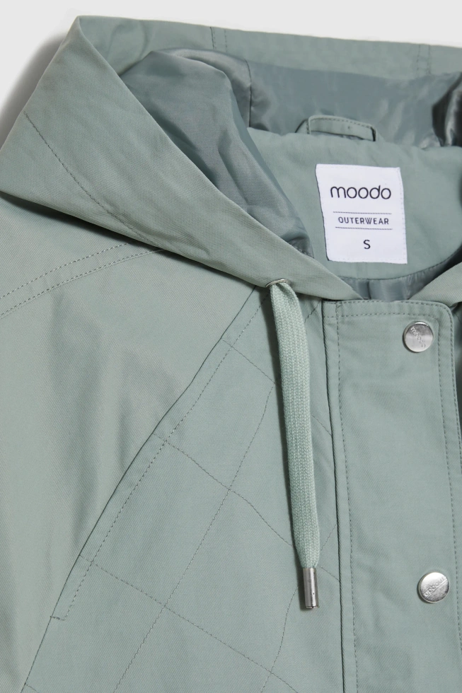 Krótka kurtka oliwkowa