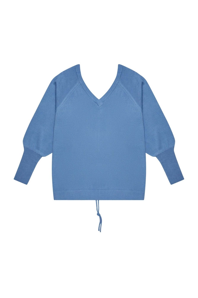 Sweter ze ściągaczem z tyłu