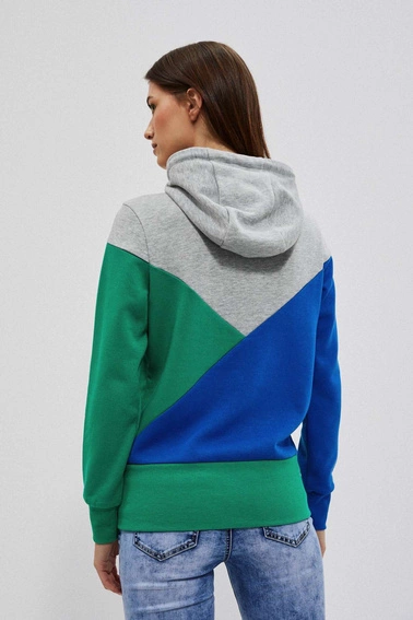 Bluza z kapturem zielona