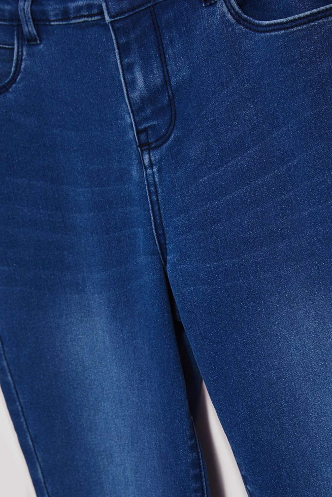 Jeansy skinny push up ciemnoniebieskie