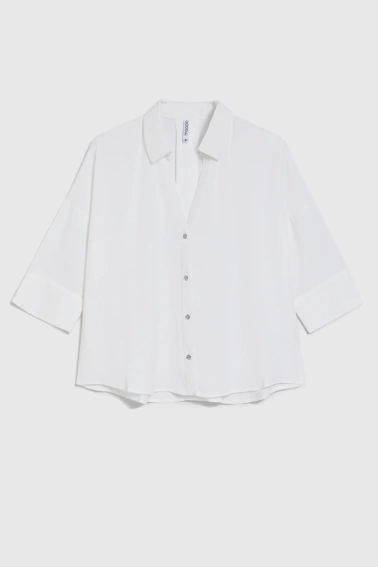 Koszula z krótkimi rękawami biała 