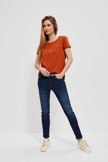 Jeansy rurki szafirowe