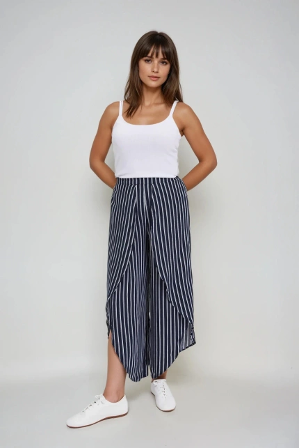 Kuloty w paski granatowe