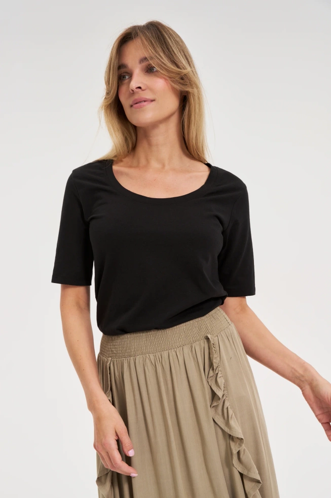 Bawełniany t-shirt czarny