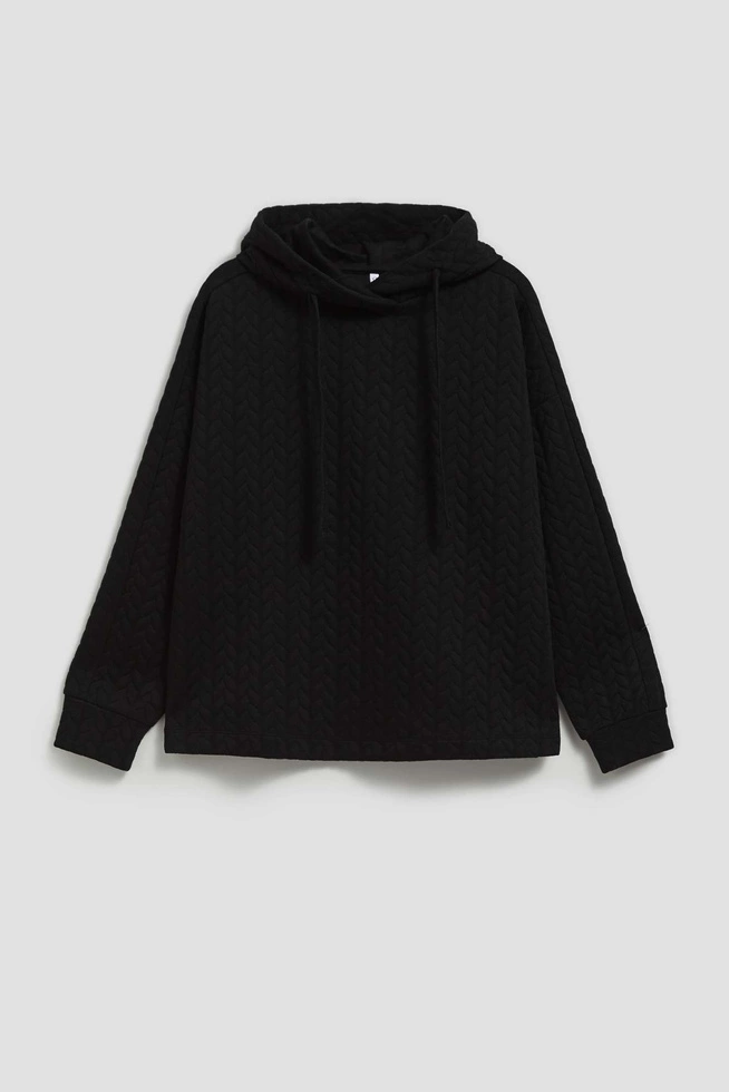 Bluza z kapturem czarna