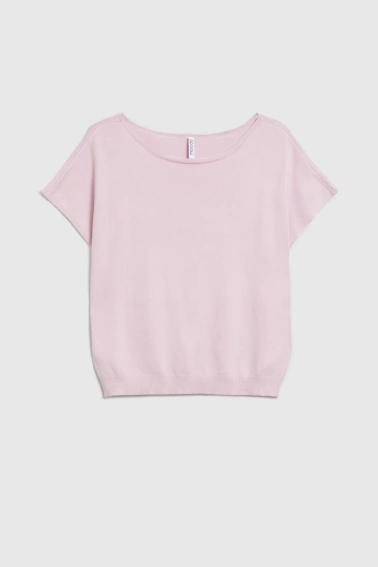 Cienki sweter różowy