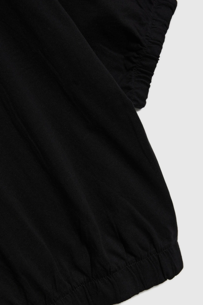 Bluzka z krótkimi rękawami czarna