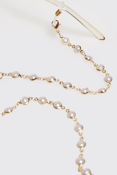 Łańcuszek do okularów w złotym kolorze