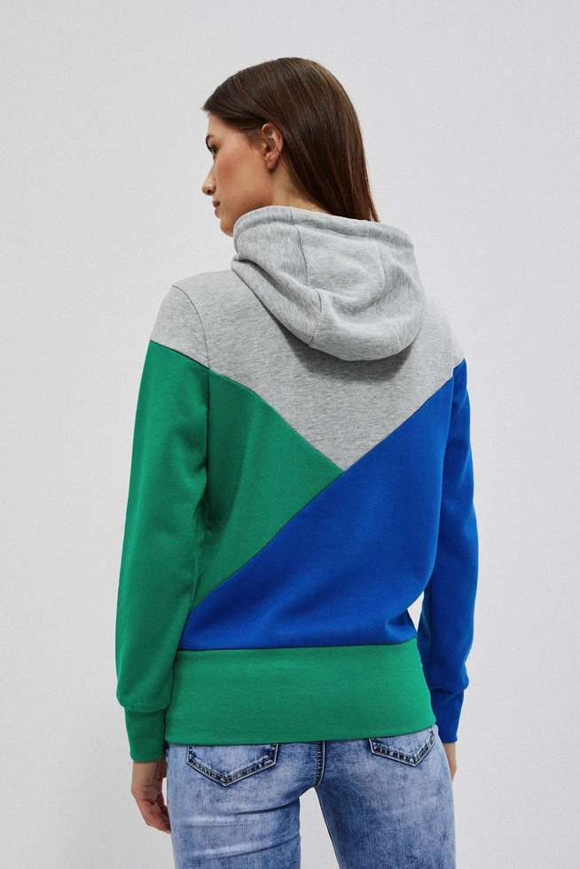 Bluza z kapturem zielona