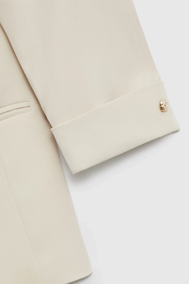 Marynarka z rękawami 3/4 beżowa