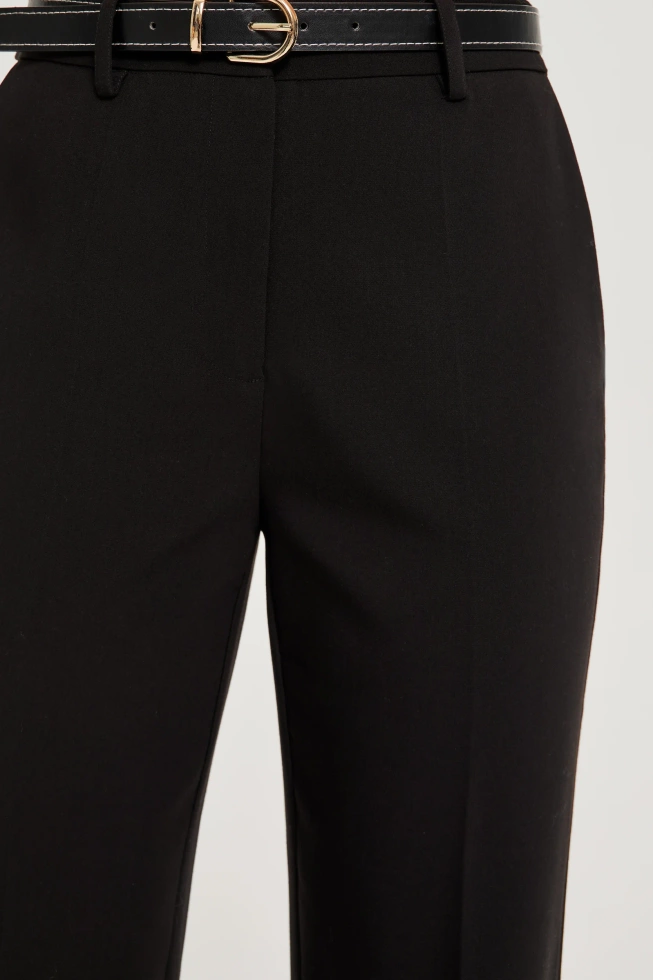 Spodnie z paskiem czarne
