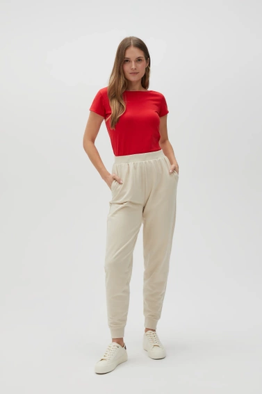 Dopasowany t-shirt czerwony