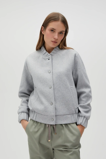 Kurtka bomberka szara