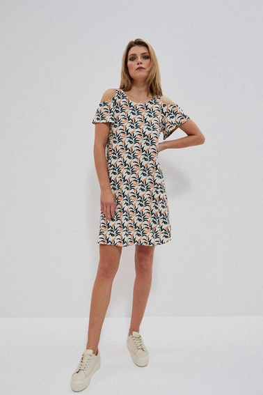 Wzorzysta sukienka cold arms
