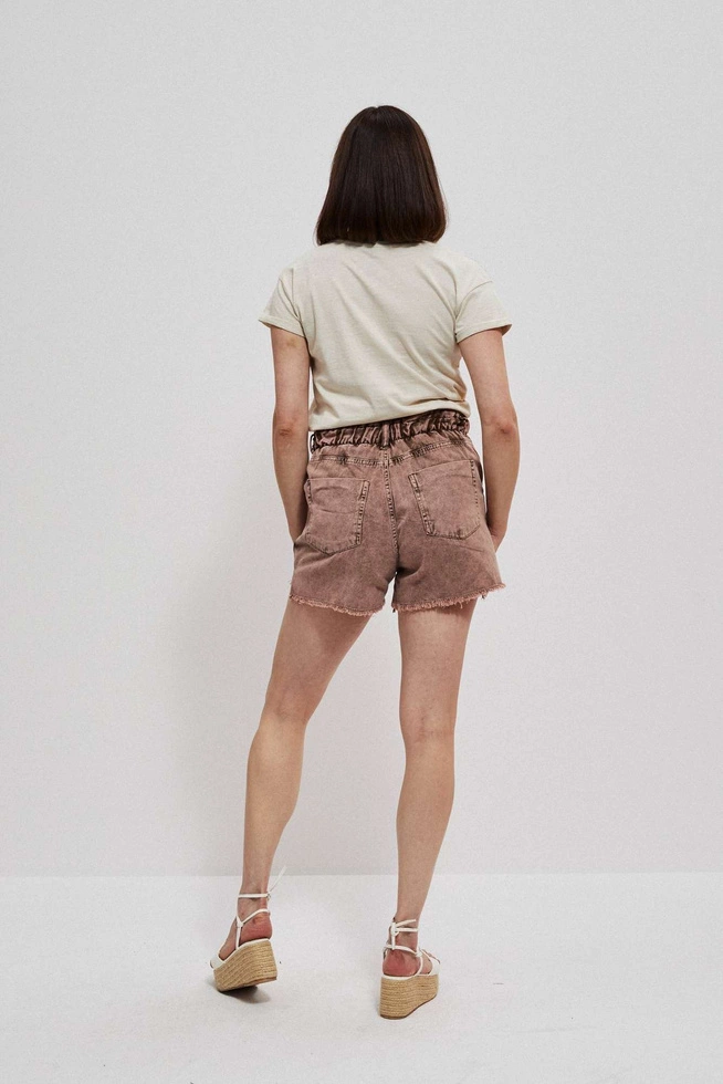 Szorty jeansowe high waist karmelowe