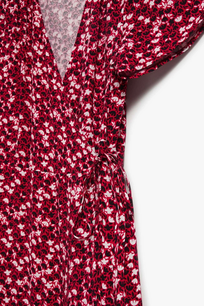 Sukienka maxi truskawkowa