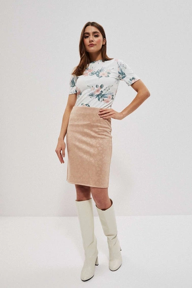 Spódnica ołówkowa karmelowa