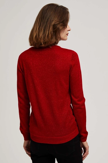 Sweter z metaliczną nitką 