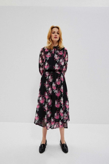 Szyfonowa sukienka z nadrukiem