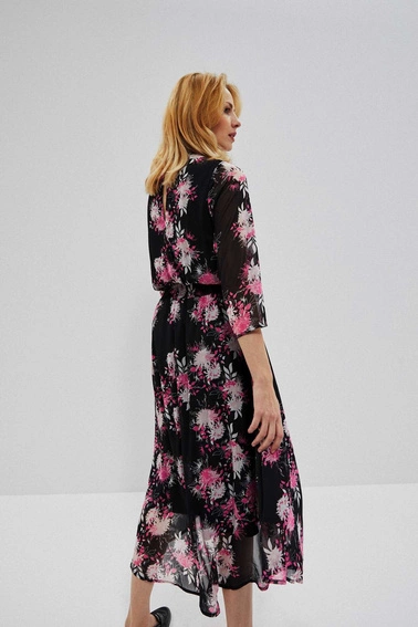 Szyfonowa sukienka z nadrukiem