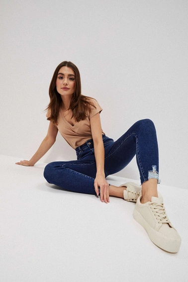 Jeansy extra high waist