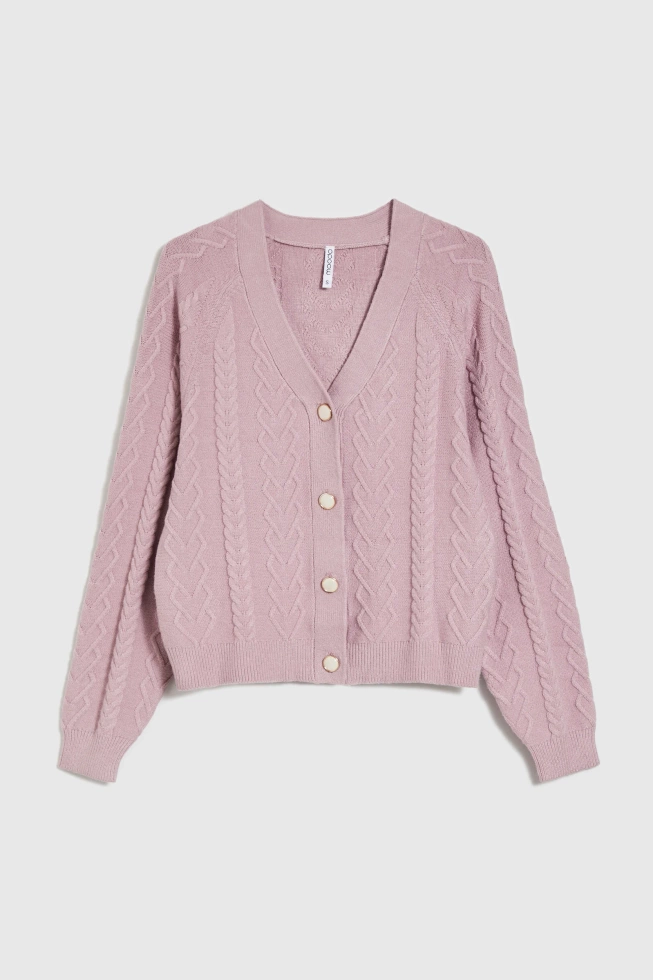 Kardigan różowy